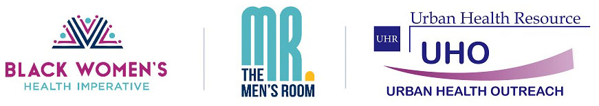 BWHI Mens Room and Urban Health Resource Logos